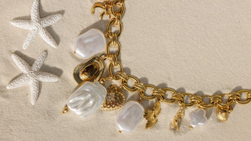 Collar con charms marinos de acero