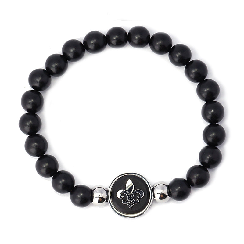 Pulsera bolas flor de lis H194 - Anartxy