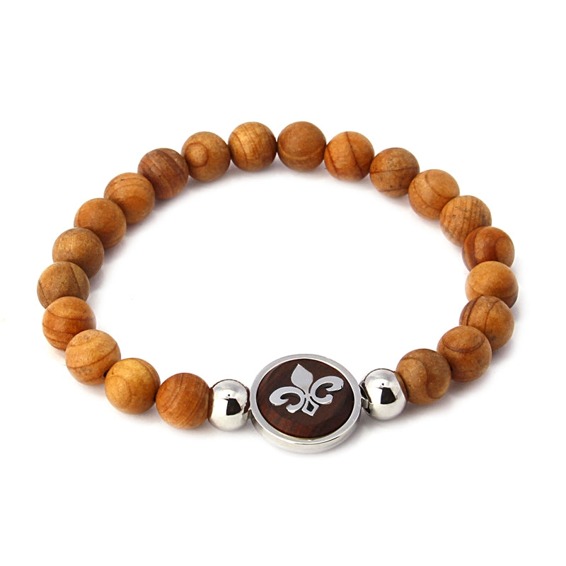 Pulsera bolas flor de lis H194 - Anartxy