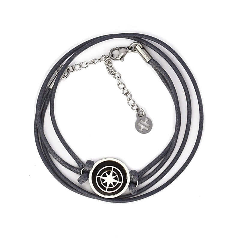 Pulsera doble vuelta rosa de los vientos H198 - Anartxy