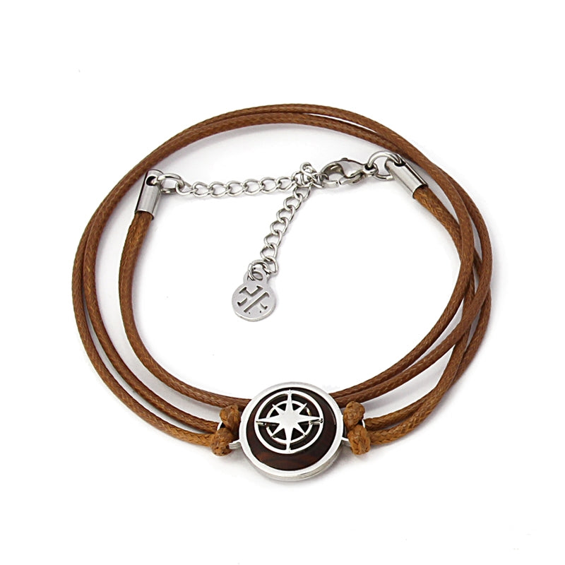 Pulsera doble vuelta rosa de los vientos H198 - Anartxy