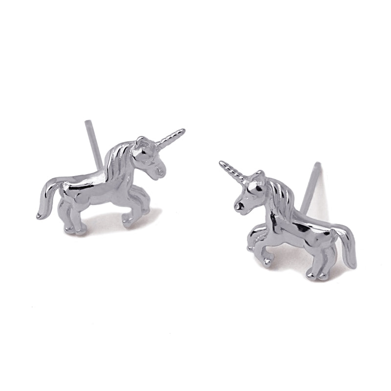 Pendientes plata unicornios PE413 - Anartxy