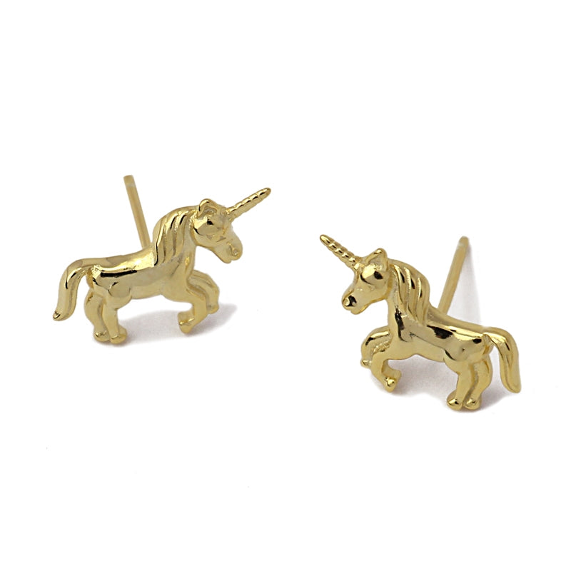 Pendientes plata unicornios PE413 - Anartxy