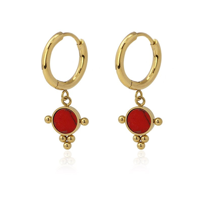 Pendientes piedra BPE707 - Anartxy