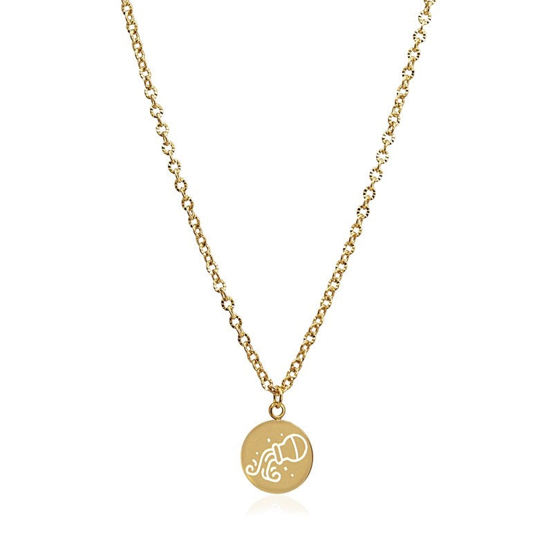 Collar Horóscopos Dorado ACUARIO Anartxy