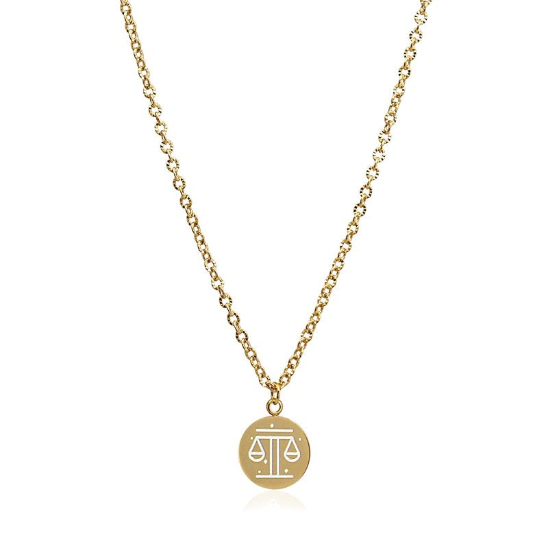 Collar Horóscopos Dorado LIBRA Anartxy