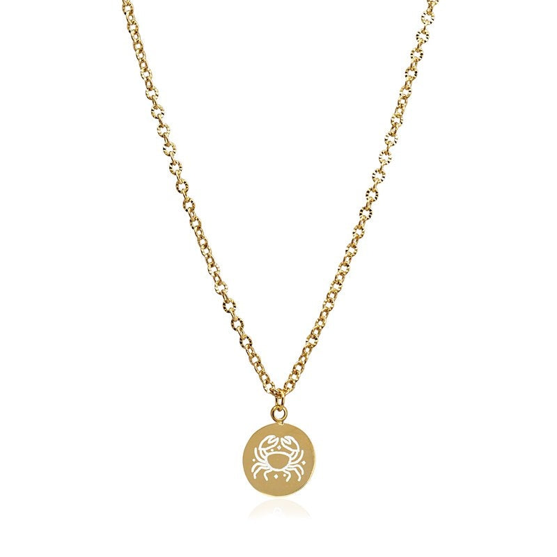Collar Horóscopos Dorado CANCER Anartxy