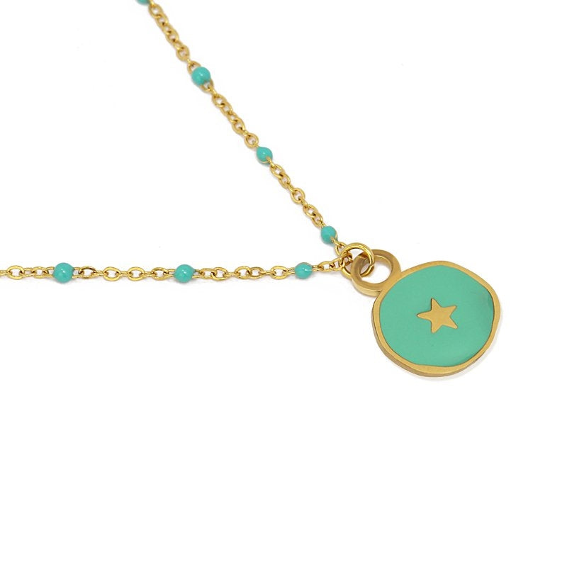 Enamel necklace BCO191