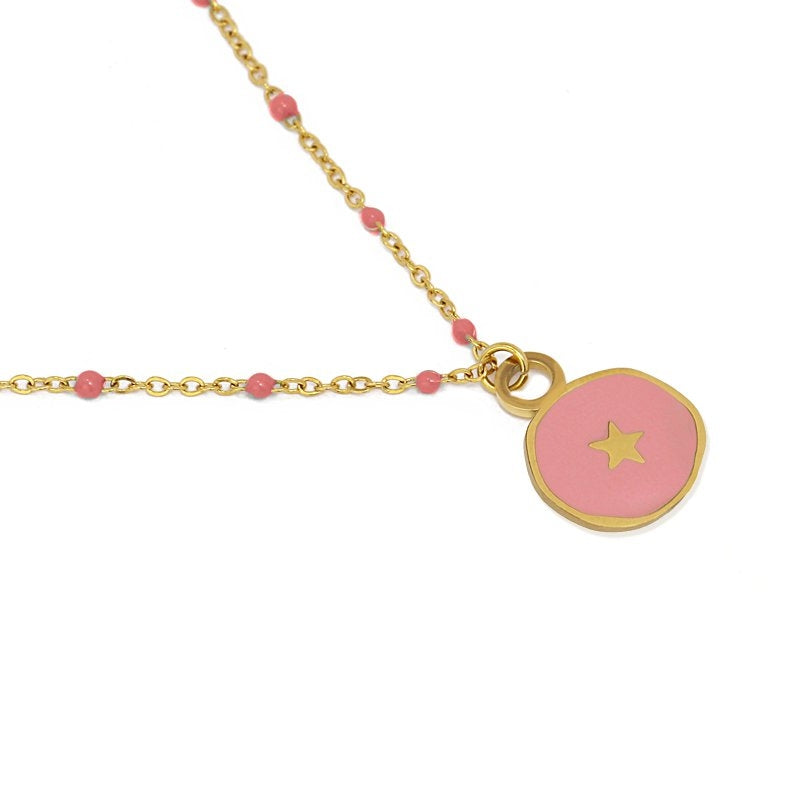 Enamel necklace BCO191