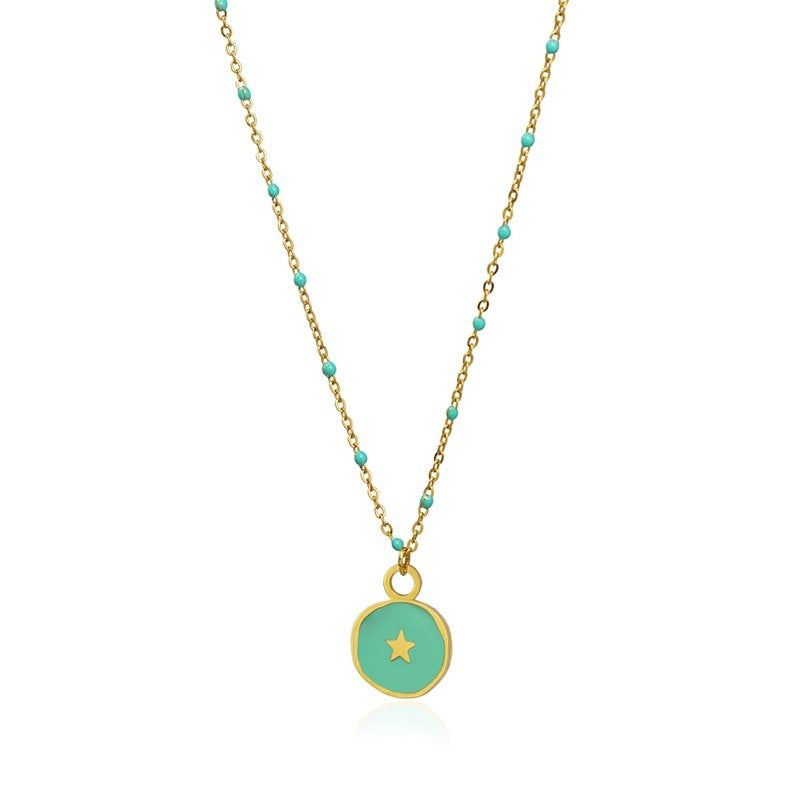 Enamel necklace BCO191