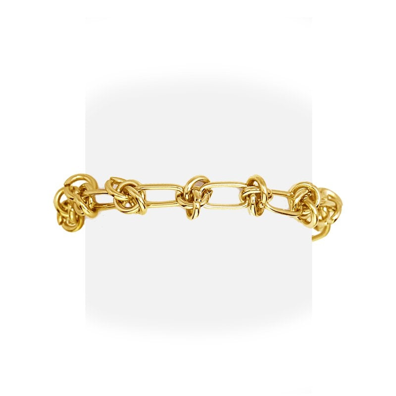Pulsera nudos dorada anartxy