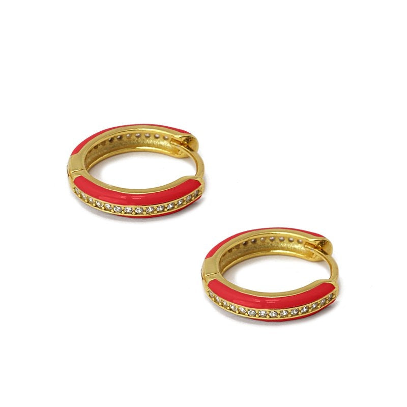 Silver Hoops Color