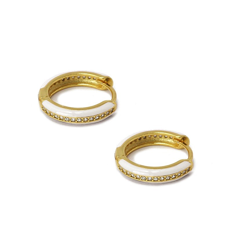 Silver Hoops Color