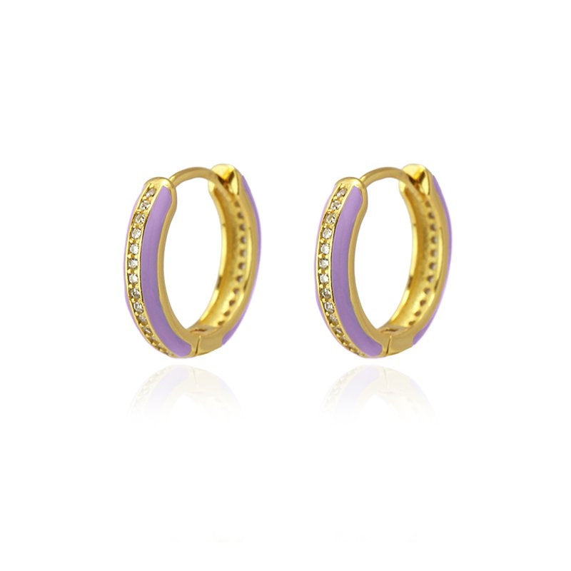Silver Hoops Color