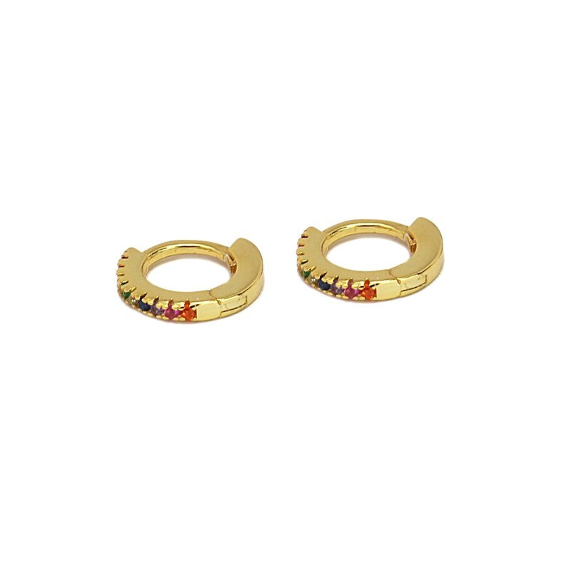 Mini aros plata circonitas combinado 2
