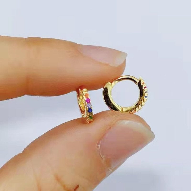 Mini aros plata circonitas anartxy
