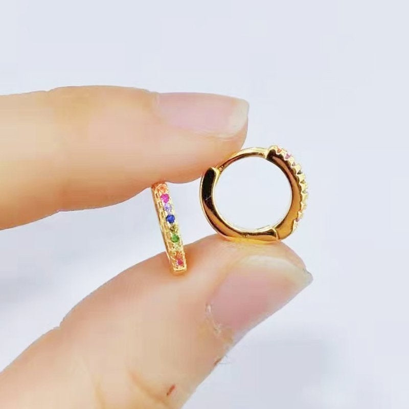 Mini aros plata circonitas anartxy