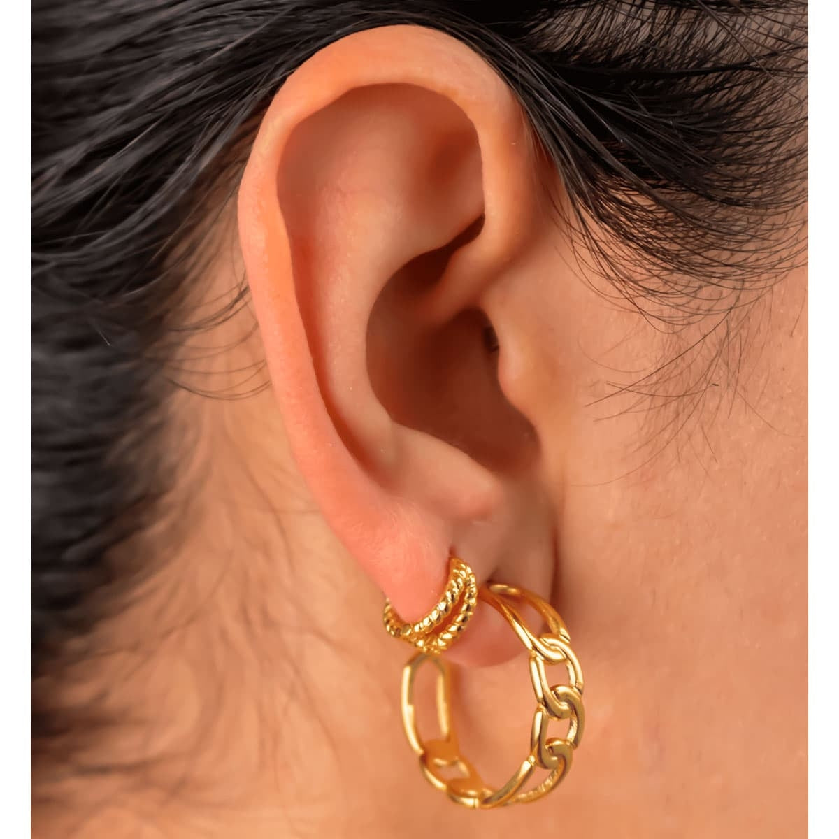 Mini aros plata Ligia