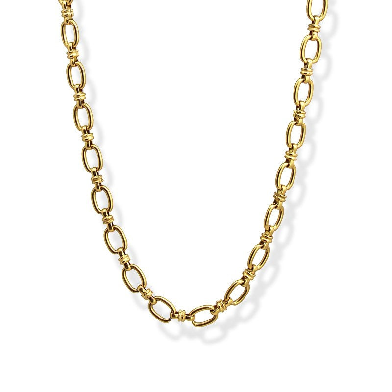 Collar eslabones acero dorado eslabón anartxy 2