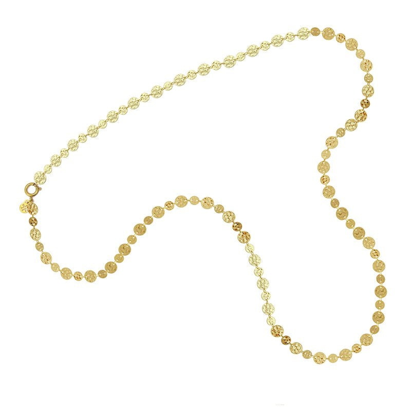 Collar círculos dorado anartxy abalorios martelé 4