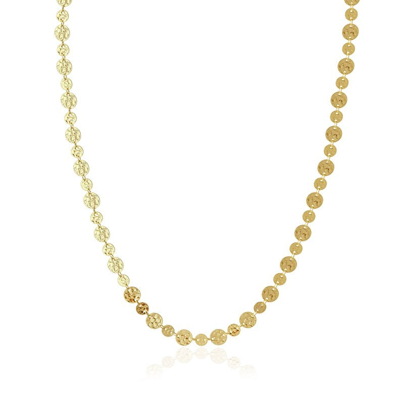 Collar círculos dorado anartxy abalorios martelé 3