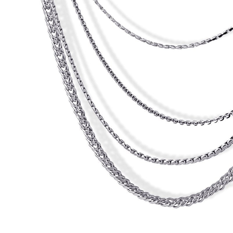 Collar cuatro capas eslabones anartxy acero 2