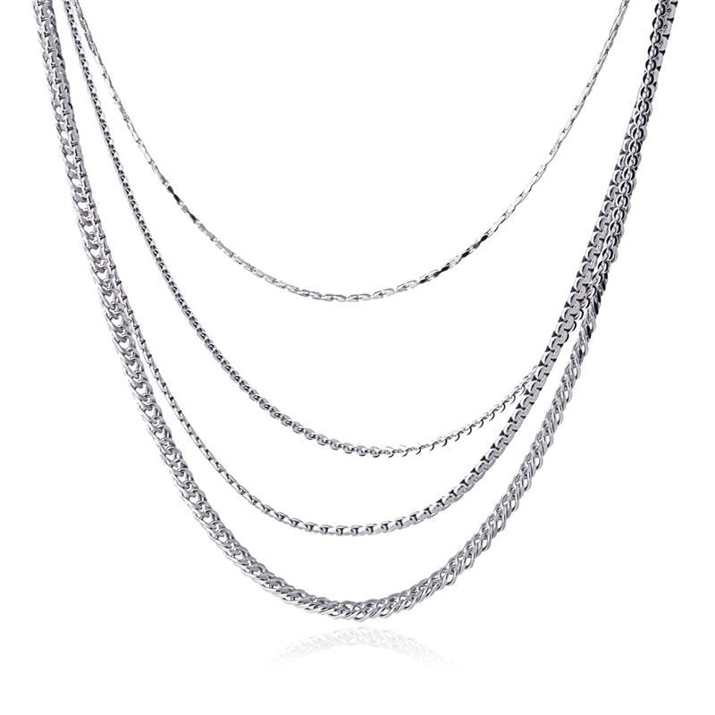 Collar cuatro capas eslabones anartxy acero 3