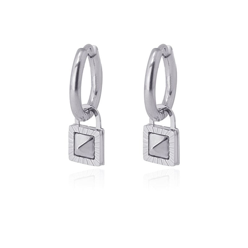 Mini aros acero quirúrgico pulido pirámide