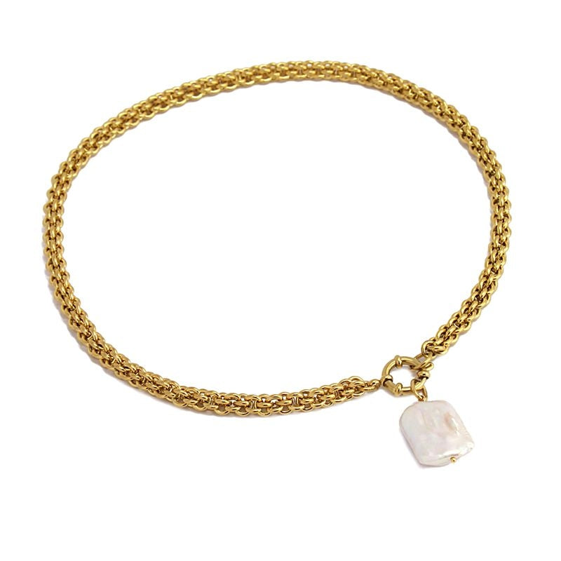Collar perla eslabones
