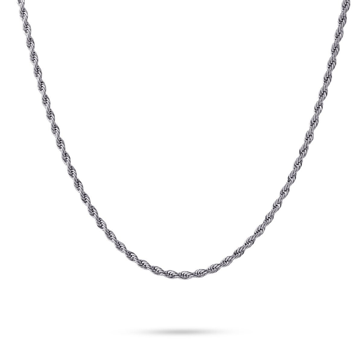 collar cordon 3 mm acero dorado plateado anartxy