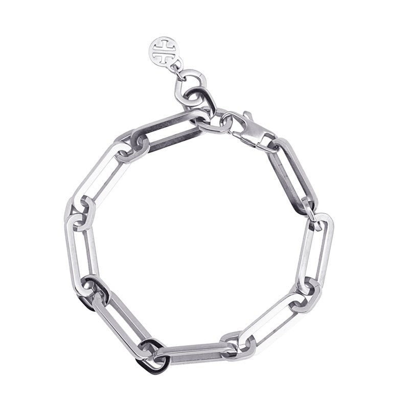 pulsera eslabones acero anartxy plateado
