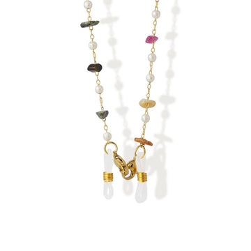 Cadena multifunción piedras y perlas COM024 Anartxy