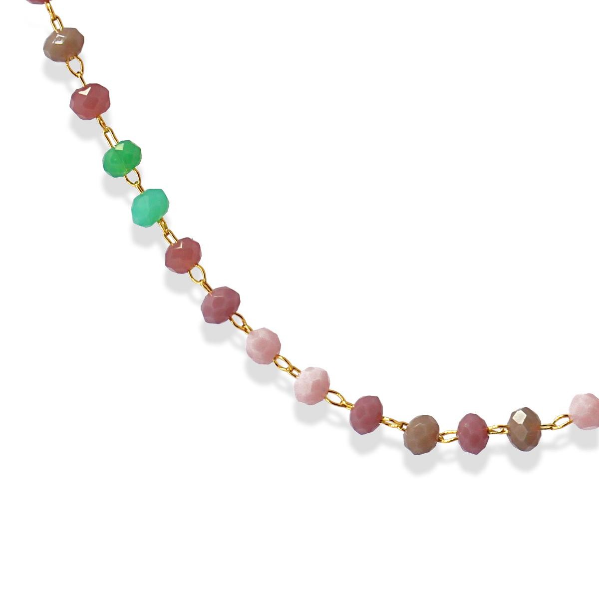 collar acero cristal color