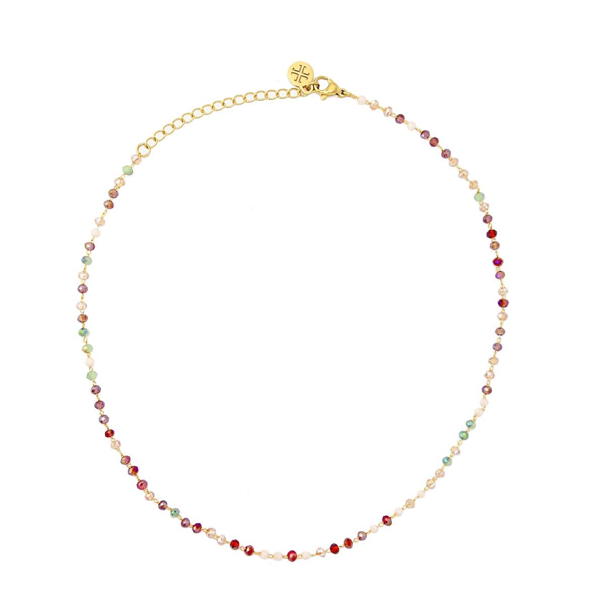collar acero cristal anartxy