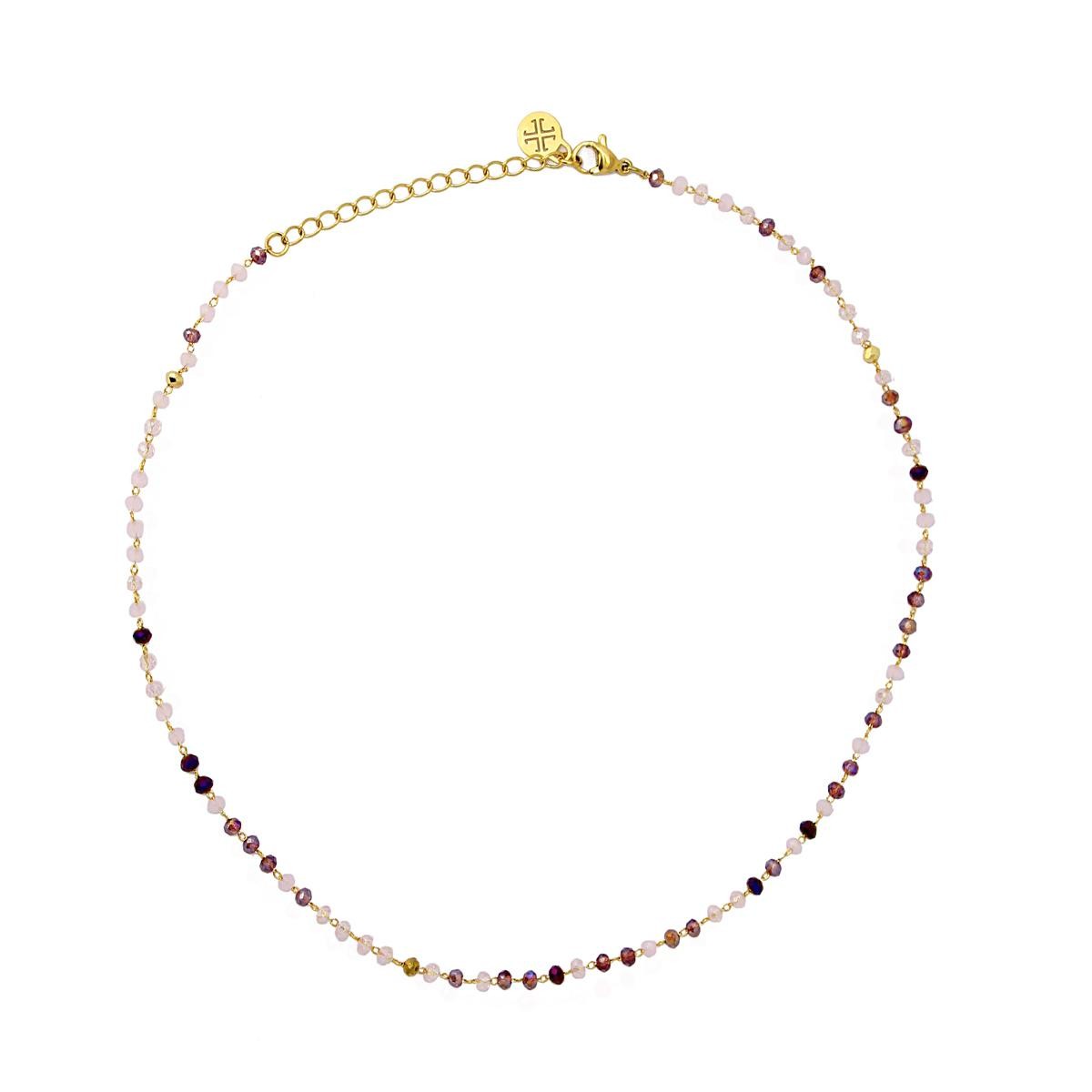collar acero cristal color anartxy 3mm