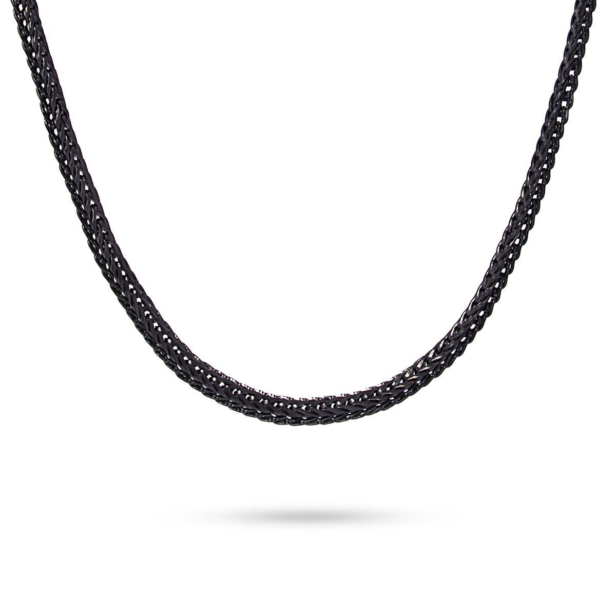 collar acero hombre espiga anartxy  negro