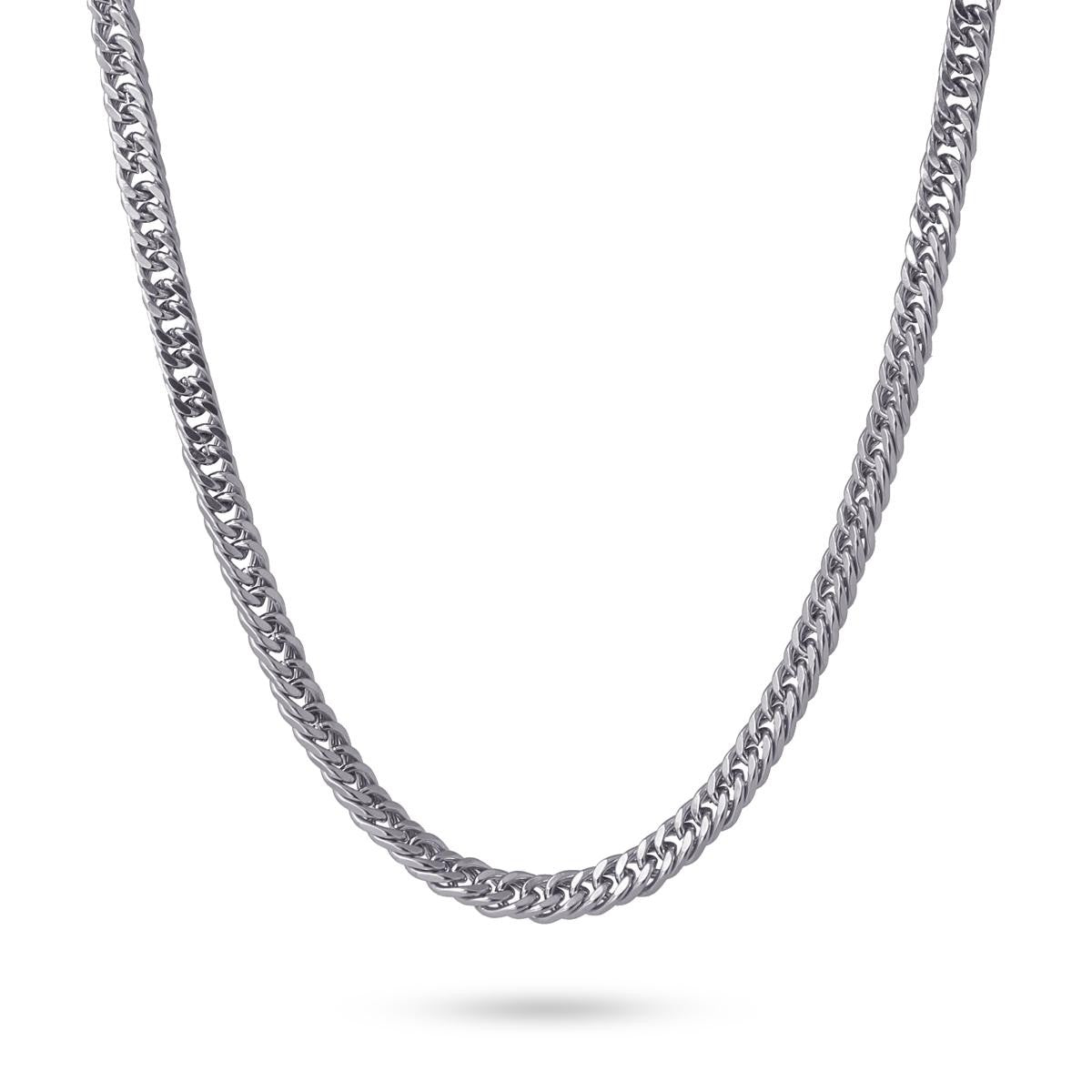 collar acero hombre eslabones anartxy plateado