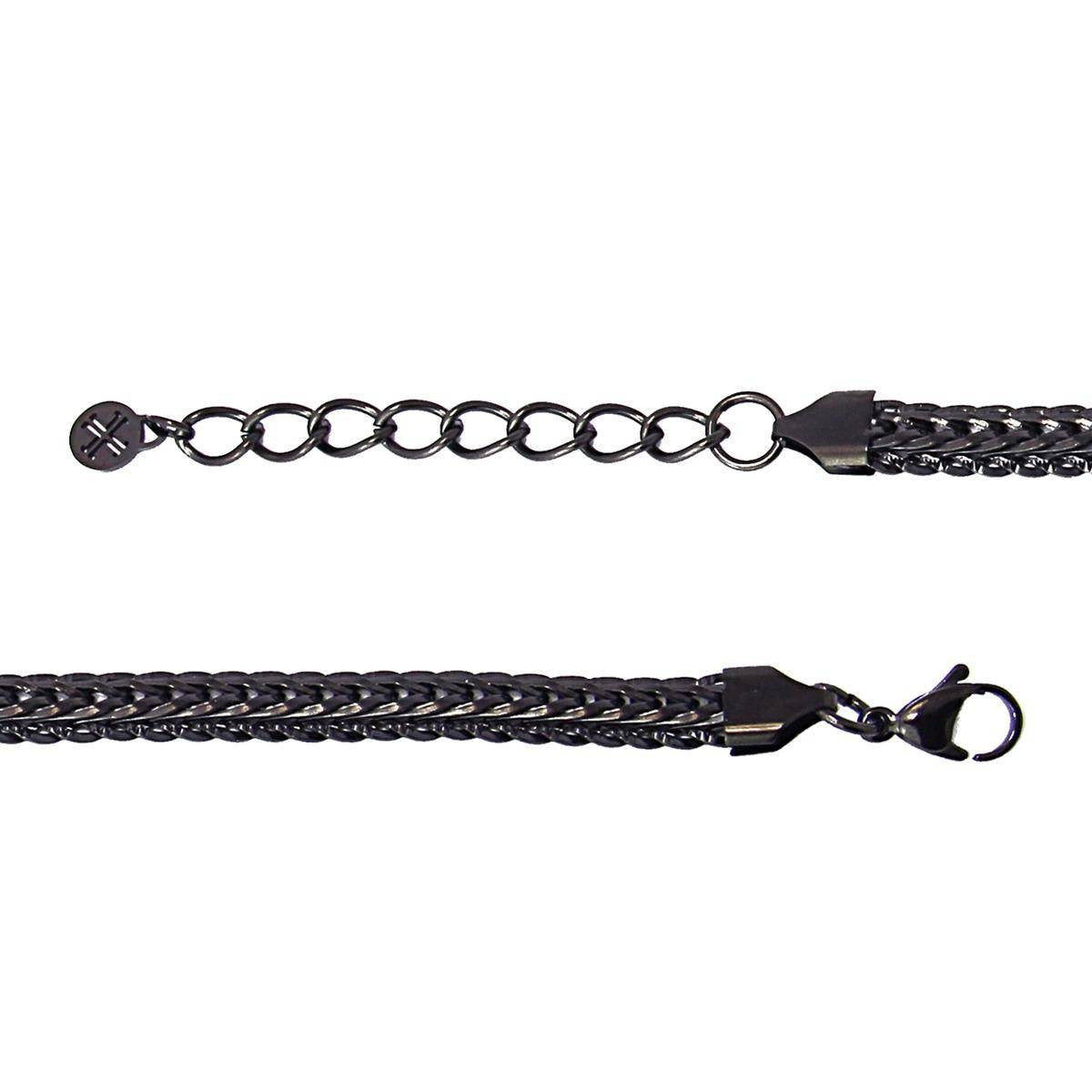 pulsera hombre acero espiga negro