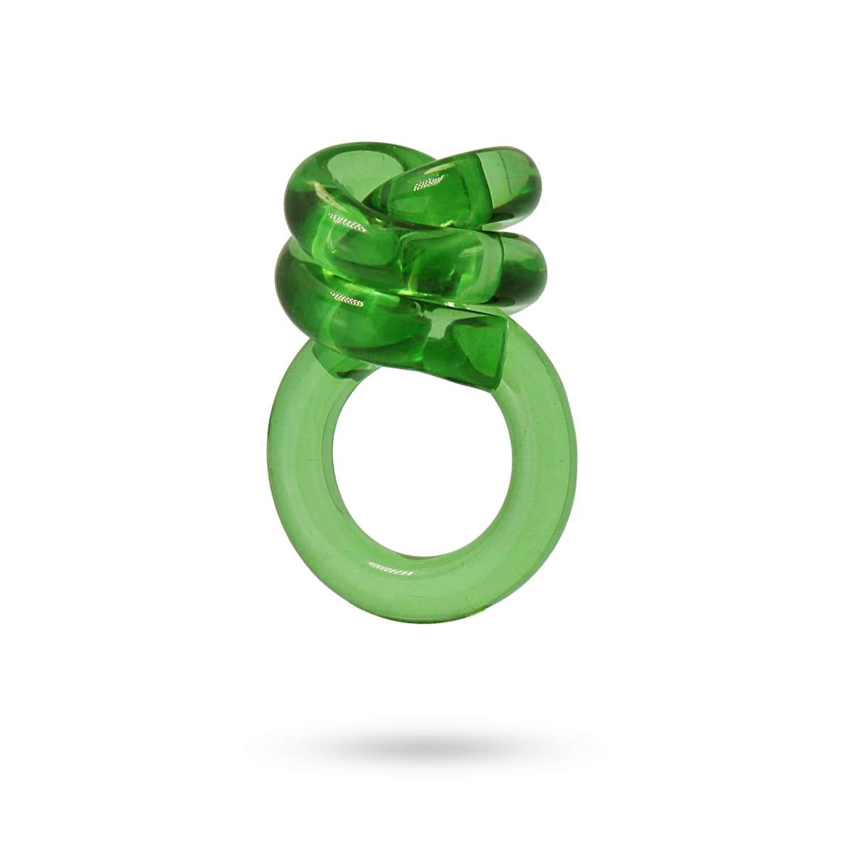 anillo maxi plastico reciclado muelle anartxy verde