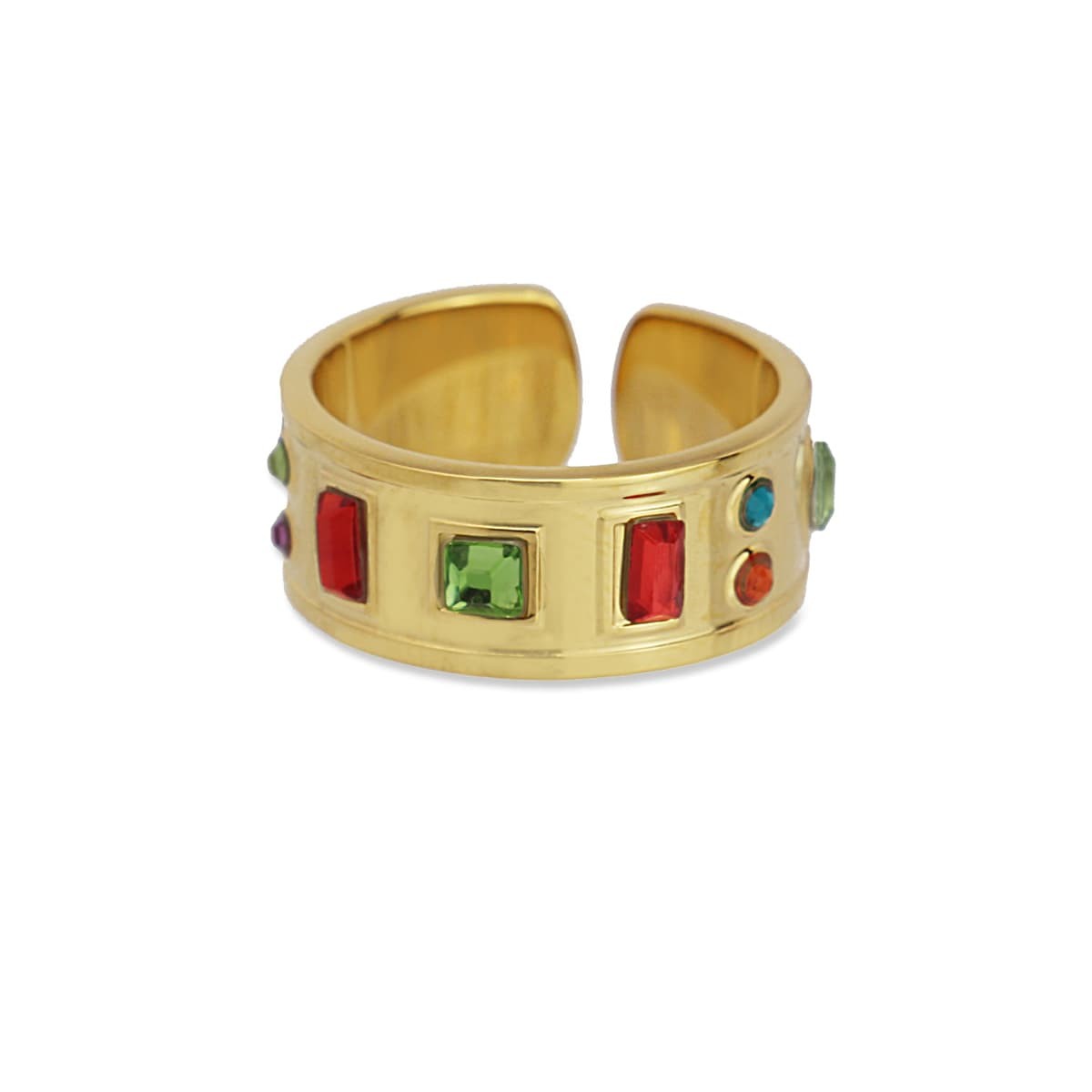 Anillo circonitas color AAN851 combinado