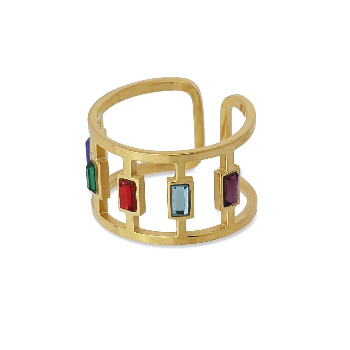 Anillo circonitas color