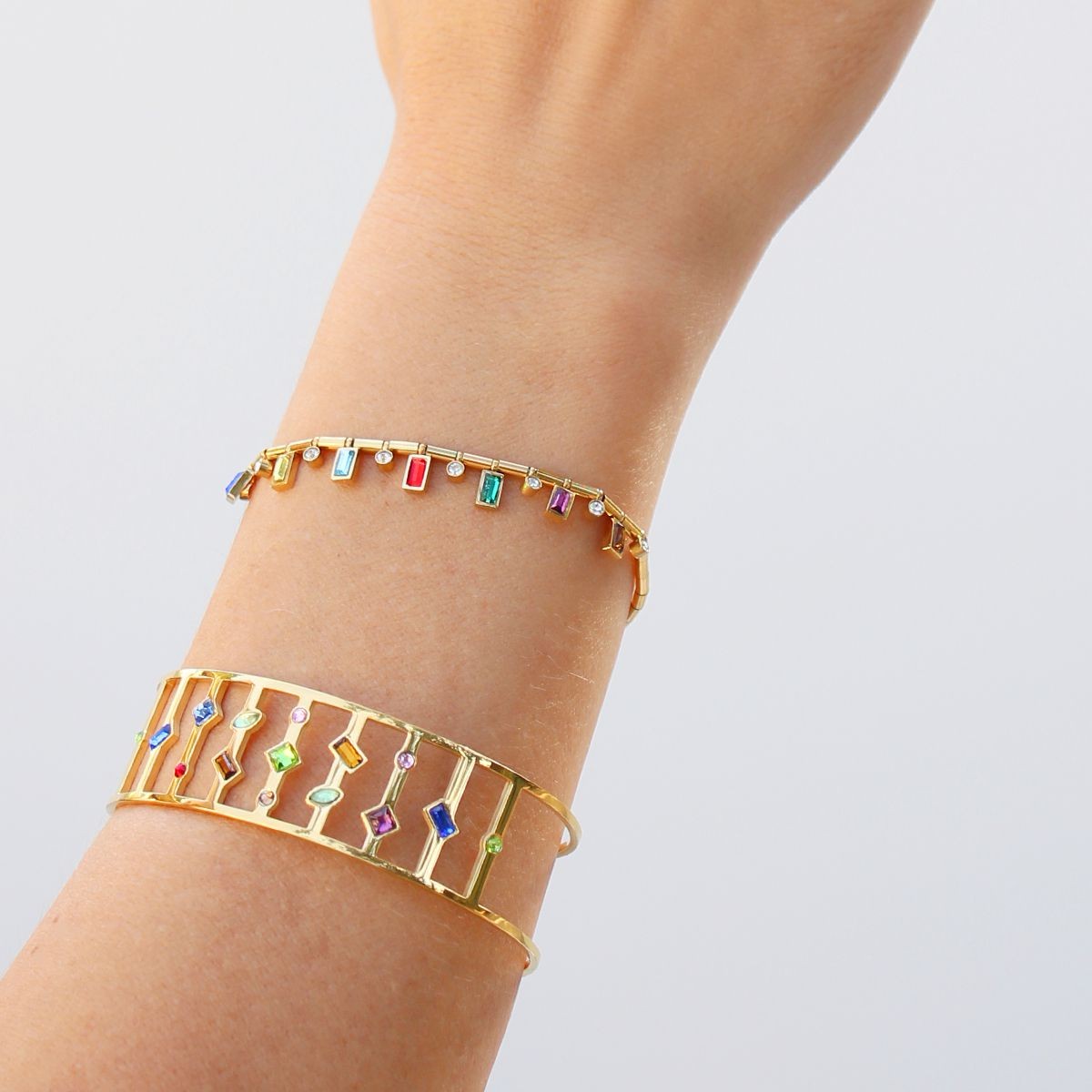 Pulsera circonitas color BPU592 chica