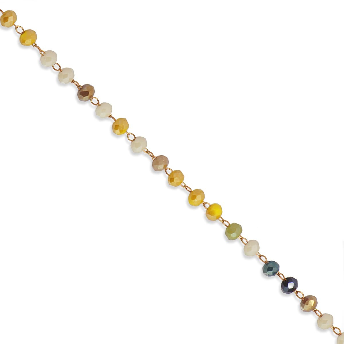 Tobillera cristal ATO227 cafe