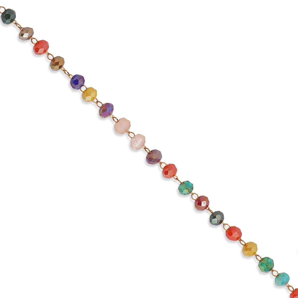 Tobillera cristal acero combinado