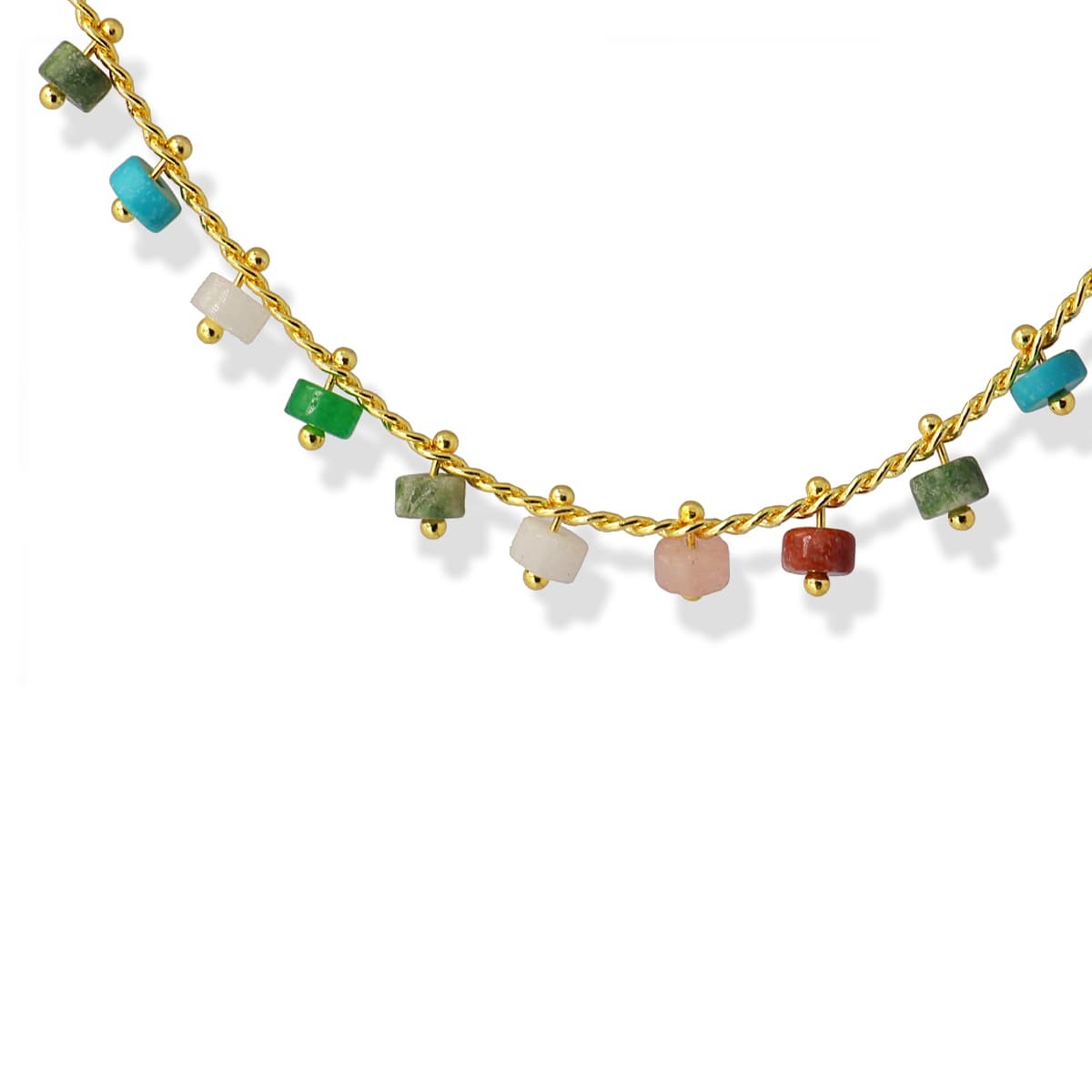 Collar piedra natural BCO459 abalorio
