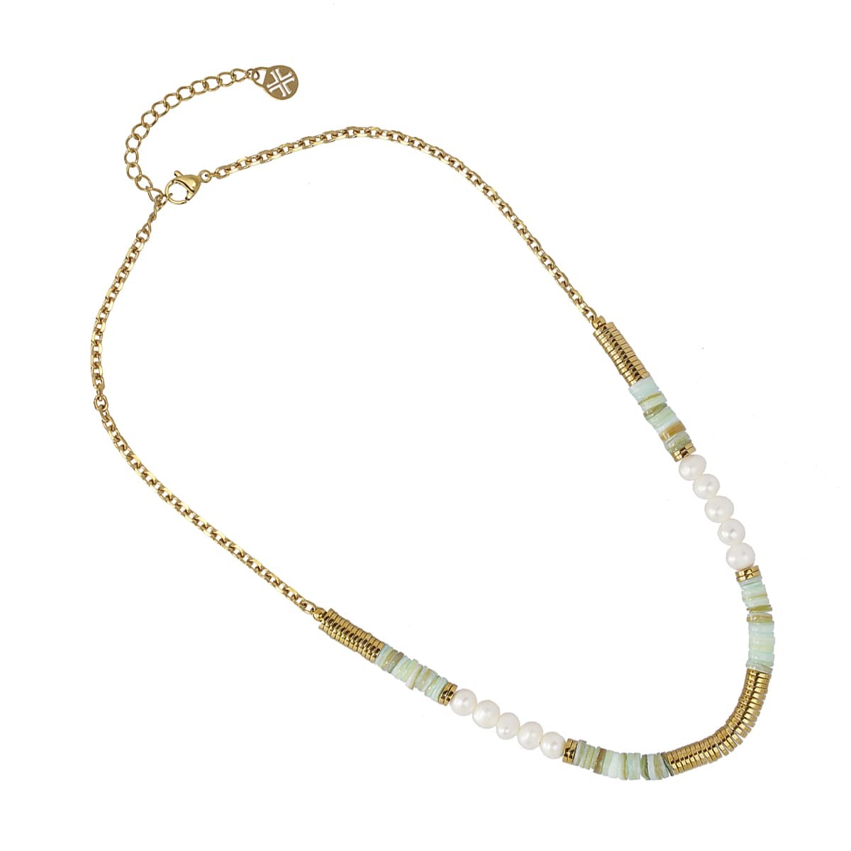 Collar heishi BCO449 acero