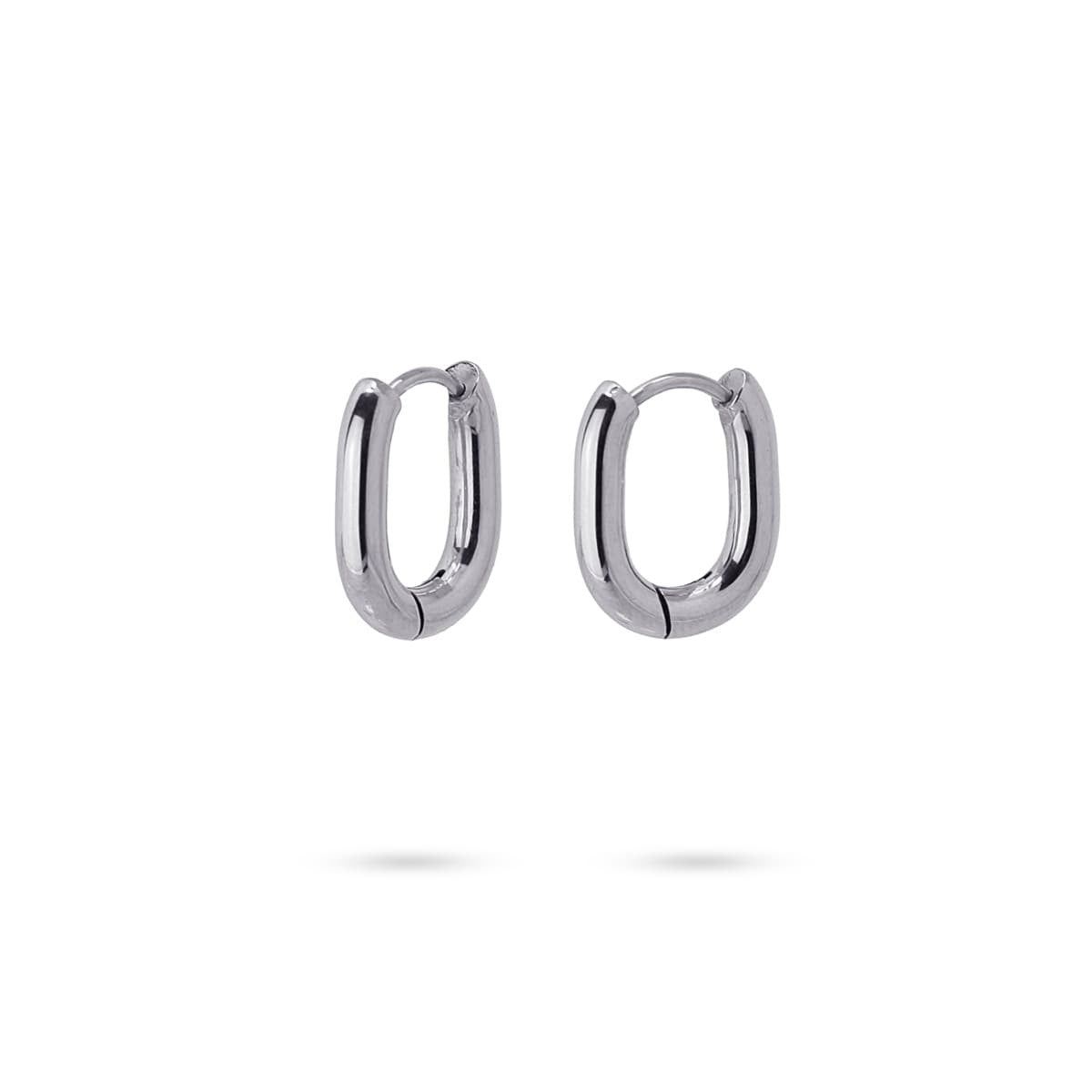 pendientes aros acero quirúrgico básicos forma U