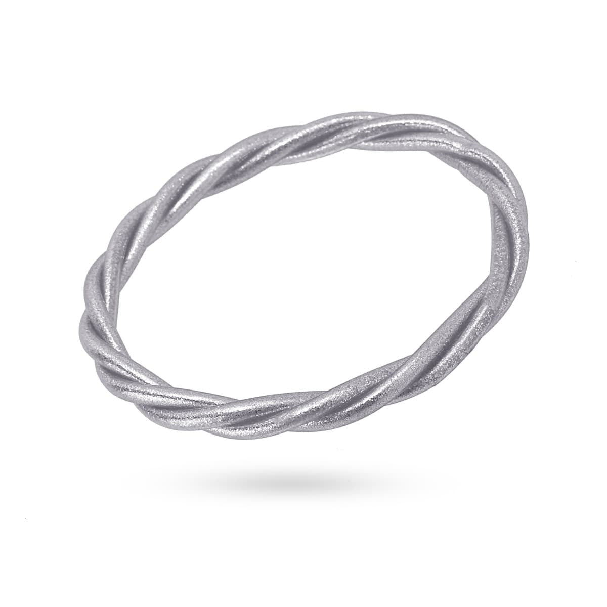Pulsera circular vinilo purpurina color anartxy plateado 2