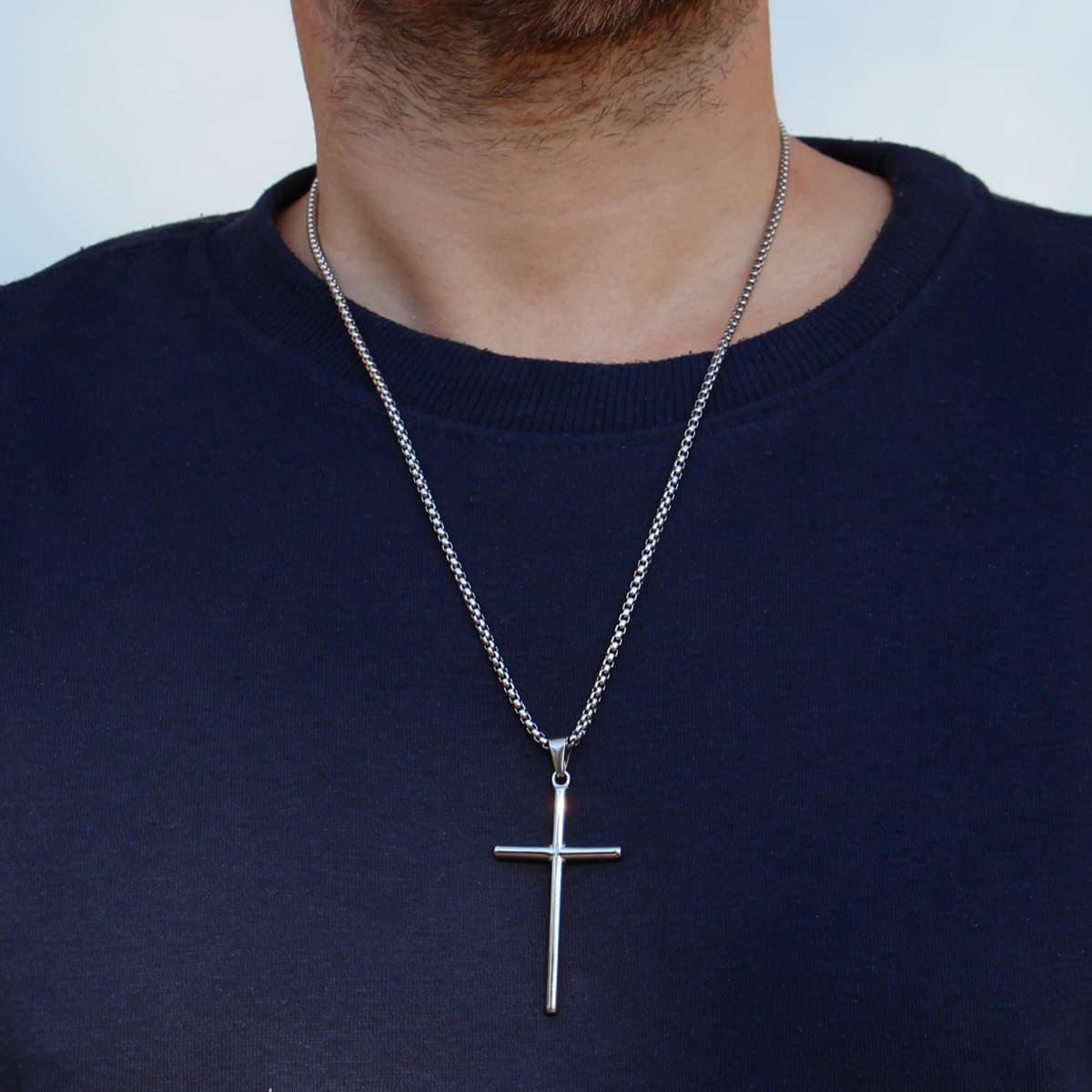 Collar cruz unisex H214 anartxy