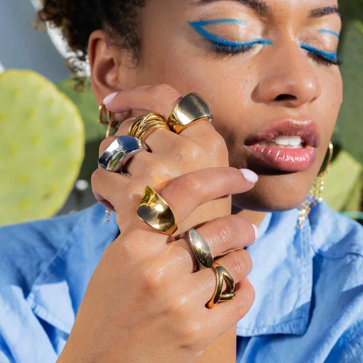 Anillo Idona Dorado Anartxy